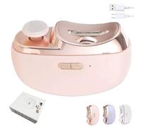 Smart Nail Clip 2.0 - Cortaúñas eléctrico 3 en 1 con pulidor, 2 niveles de velocidad ajustables para personas mayores y adultos, manos y pies (rosa)