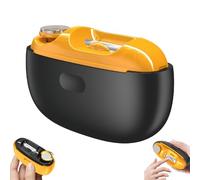 Smart Nail Clippers, Electric Nail Clipper & Polisher with LED Light & Storage Box, Safe Toe Automatic Fingernail Trimmer for Seniors, Adults, Kids, Baby (C-black)