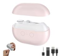 Smart Nail Clippers, Electric Nail Clipper & Polisher with LED Light & Storage Box, Safe Toe Automatic Fingernail Trimmer for Seniors, Adults, Kids, Baby (A-pink)