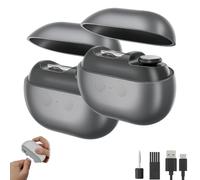 Smart Nail Clippers, Electric Nail Clipper & Polisher with LED Light & Storage Box, Safe Toe Automatic Fingernail Trimmer for Seniors, Adults, Kids, Baby (A-2pcs Black)