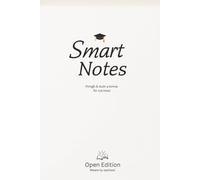 Smart Notes - Minimalist Study Journal for Success: A clean and focused notebook designed to help students organize their thoughts, take notes, and achieve academic success