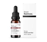 Smart Nutricos - Aceite con CBD Full Spectrum al 30% + Escualeno - 10 ml - Con 3.000 mg de Cannabidiol Certificado - Base de Coco y Semilla de Cáñamo Ecológico - Registro CPNP - Fabricado en Europa