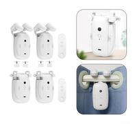 Smart para zigbee motor de cortina para aplicación Tuya, 4000 mAh accionamiento automático de persiana con sensor de luz, control por voz para alexa, para riel T/U y barra romana (1)