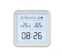 Smart para zigbee termómetro higrómetro inalámbrico monitor interior alertas en tiempo real gráficos de historia Reino Unido 7,1 cm