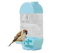 Smart Parakeet Feeder, Bird Feed Storage, Bird Cage Feeder, House Shaped Bird Feeder with Anti-Spill Design, Large Capacity Food Container, Cage Accessories for Small Birds