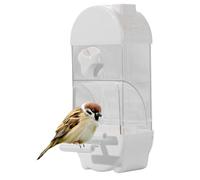 Smart Parakeet Feeder, Bird Feed Storage, Bird Cage Feeder, House Shaped Bird Feeder with Anti-Spill Design, Large Capacity Food Container, Cage Accessories for Small Birds