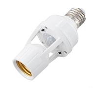 Smart PIR Sensor de movimiento Soporte Adaptador E27 para ahorro de energía y lámparas LED con función de encendido y apagado automático (tipo)