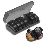 Smart-Planet Pastillero para 7 días, 2 compartimentos por la mañana por la noche, sin BPA, para viajes, almacenamiento de medicamentos