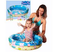 Smart-Planet Peppa Pig - Piscina infantil para bebés (74 x 18 cm), pequeña piscina hinchable para el baño para bebés y niños pequeños para el verano