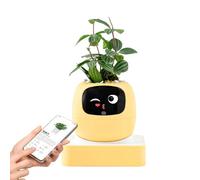 Smart Planter - Intelligent AI Pet Expression Pot for Beginners | Interactive Succulented Planter with Animated Faces, Cute Indoor Decor for Home Apartment Office Living Room Bedroom Balcony Patio