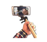Smart-Po Cejilla para guitarra para smartphone, compatible con Android y iPhone, abrazadera para el cuello, soporte para teléfono celular, ayuda a músicos, guitarras eléctricas o acústicas