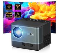 Smart Portable Outdoor Projector LED Projector HD 1080p Soporte 4K5G WiFi Bluetooth 12000 lúmenes Auto Focus Keystone Correction Home Theatre Projector with Mobile/PC/USB Support