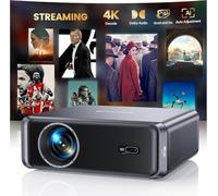 Smart Proyector Portátil 4K Auto Focus/Keystone WiFi Bluetooth Full HD 1080P, Proyectors WiFi para Cine en Casa/Exterior
