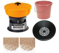 Smart Reloader - Kit Completo para Limpiar vainas con: Tumbler SR787 + Separador + Cubo + 2 kg de gravilla para la Limpieza + 2 kg de gravilla para el Pulido de vainas y Partes metálicas