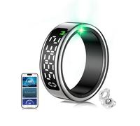 Smart Ring 5.Generation 【Chip JZ5.1 & 0% Error de medición】【Titanio con certificación militar - Diseño y IP68】Anillo de fitness - 30 idiomas - Soporte Smart Ring para mujer y hombre para Android IOS