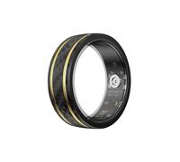 Smart Ring for Men and Women - Health Monitoring - 100+ Sports Modes - IP68 - Black/Gold - Size 9