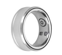 Smart Ring Health Tracker, Bluetooth 5.1 Monitoreo del Sueño Rastreador de Conteo de Pasos para Hombres y Mujeres, IP68 a Prueba de Agua, para (Silver)