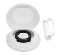 Smart Ring Health Tracker Bluetooth Step Counting Monitoreo de Calidad del Sueño El Anillo de Salud Impermeable IP68 con Caja de Carga Negra (10 (Dia interna: 19.9 mm / 0.78in,