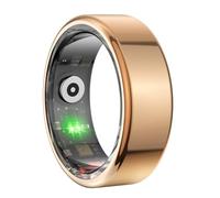 Smart Ring Health Tracker, IP68 Anillo de Seguimiento de Actividad Física Portátil Resistente Al Agua para Mujeres y Hombres, Fitness Sleep Frecuencia Cardíaca Rastreador de (Oro