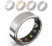 Smart Ring Health Tracker para hombres y mujeres, monitoreo de frecuencia cardíaca y temperatura, seguimiento del sueño, movimiento y recuperación, resistente al agua hasta 100 m, 7 días de duración