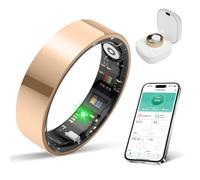 Smart Ring Health Tracker para mujeres y hombres, monitoreo de la salud del ejercicio del sueño, seguimiento diario, compatible con iOS/Android, IP68 impermeable, no requiere suscripción, duración de