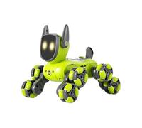 Smart Robot Puppy - Juguete programable para perros teledirigido, electrónico interactivo con comandos de voz, perro robot de baile educativo en diseño moderno con 8 ruedas para niños