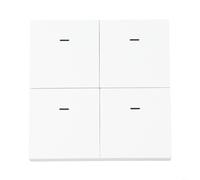 Smart Scene Switch 4 Marchas con 12 Modos para Tuya Smart y Smart-Life App Zigbee-3.0 Botón de pared Control Blanco
