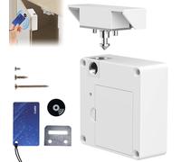 Smart SchrankSchloss, Elektronisch Schubladenschloss mit NFC, versteckte Schrank Schloss, RFID, Kindersicherung Schrank für Schrank Schublade Kasten Schließfächer Briefkasten Weiß