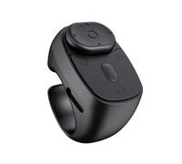 Smart Scrolling Ring Mando a distancia, Disparador de cámara inalámbrico y clicker automático con 5.3, 12 h de autonomía, carga rápida USB-C, smartphones para selfies y redes sociales (negro)