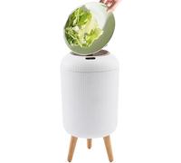 Smart Sensor Trash Can - 10L Motion Sensor Trash CAN con tapa | Piernas desmontables de patas altas en las patas impermeables impermeables para el hogar | Botes de basura inteligentes - oficina
