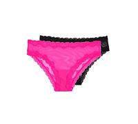 Smart & Sexy Bragas Cheeky de Encaje para Mujer, Paquete de 2 - Multi - Large