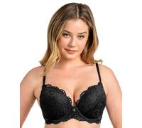 Smart & Sexy Brasier Push up con Aros para Mujer, Disponible en Paquetes Individuales y 2 Unidades, Negro Tono, 80 A (Talla del Fabricante: 36A)