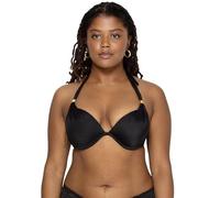 Smart & Sexy Mujer Swim Secret Mega Push-up Halter Bikini Parte Superior - Negro - 75 A (Talla del Fabricante: 34A)