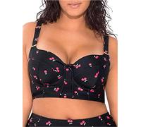Smart & Sexy - Parte Superior de Bikini, para Mujer, con Aros, con Relleno Ligero, para Mayor Comodidad y Efecto Moldeador, Cereza Dulce, 80F