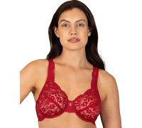 Smart & Sexy Sujetador de Encaje sin Forro para Mujer, Disponible en Paquetes Individuales y 2 Unidades, Rojo (No No Red), 80D (Talla del Fabricante: 36D)