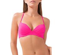 Smart & Sexy Women's Standard Swim Convertible Push-Up Bikini Top Swimwear Secret Line, Fuchia Sizzle, 34D