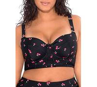Smart & Sexy Women's Swimwear Lightly Lined Underwire Bikini Top, Sweet Cherry, 34DDD