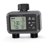 Smart Sprinkler Timer Double Outlets Irrigation Timer Automatic Manual Watering for Garden Lawn Rain Delay