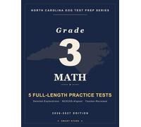 Smart Stars North Carolina EOG Grade 3 Mathematics: 5 Practice Tests with Detailed Answer Explanations