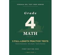 Smart Stars Virginia SOL Grade 4 Math: 5 Practice Tests with Detailed Answer Explanations