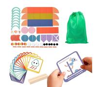 Smart Sticks: bloques de tallos de madera, juego de manualidades educativas, constructor práctico, paquete de desarrollo de habilidades, herramientas de juego para niños pequeños | Smart Sticks que in