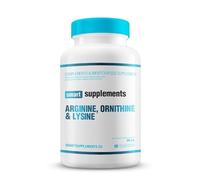 SMART SUPPLEMENTS - Arginina, Ornitina y Lisina - 90 Cápsulas Vegetales - Aminoácidos Esenciales - Apoya la Síntesis de Proteínas - Recuperación y Desarrollo Muscular - Rendimiento Físico