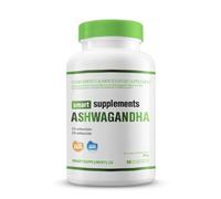SMART SUPPLEMENTS - Ashwagandha - 60 Cápsulas Vegetales - Ayuda a Ganar Peso - Favorece el Aumento de Masa Muscular - Contribuye al Equilibrio Emocional y Bienestar General