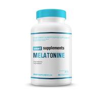SMART SUPPLEMENTS - Melatonina - 60 Cápsulas Vegetales - Pastillas Naturales para Dormir Bien Adultos - Relajante Natural - Reduce el Tiempo para Conciliar el Sueño