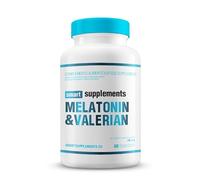 SMART SUPPLEMENTS - Melatonina y Valeriana - 60 Cápsulas Vegetales - Pastillas Naturales para Dormir Bien Adultos - Relajante Natural - Reduce el Tiempo para Conciliar el Sueño