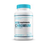 SMART SUPPLEMENTS - Picolinato de Cromo - 100 Cápsulas - Quemagrasas - Ayuda al Metabolismo Normal de Macronutrientes - Regula Glucosa en Sangre - Control de Apetito - Regulación de Azúcar