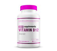 SMART SUPPLEMENTS - Vitamina B12-90 Cápsulas Vegetales - Complemento Alimenticio - Contribuye al Metabolismo Energético Normal - Disminuye Cansancio y Fatiga - Apoya Sistema Nervioso e Inmunitario