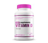 SMART SUPPLEMENTS - Vitamina D - 90 Softgel - Refuerzo Inmunitario - Absorción Óptima de Calcio y Fósforo - Músculos y Huesos más Fuertes - Mejora Fuerza y Equilibrio