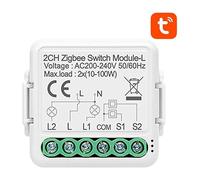 Smart Switch Module ZigBee Avatto N-LZWSM01-2 No Neutral TUYA