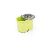 Smart-T-Haus Cubo Rectangular Elegant con Escurridor Smart Mini Ruedas, Verde, 38,5 x 28 x 31 cms